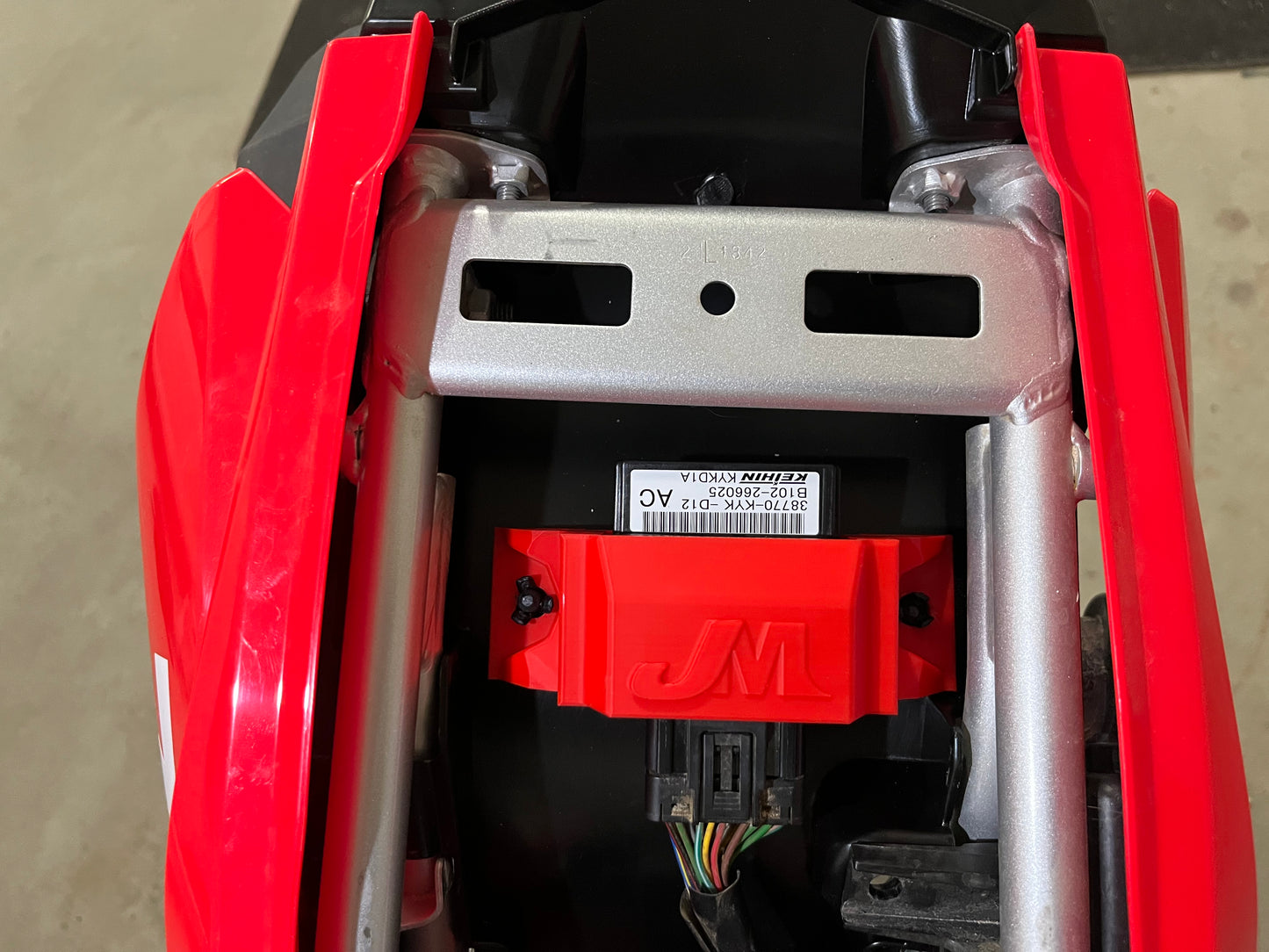 Honda Red ECU Bracket