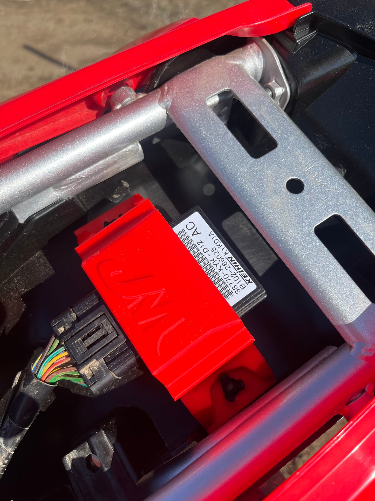 Honda Red ECU Bracket